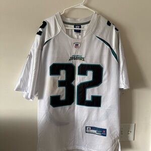 Reebok White and Black Jaguars Jersey